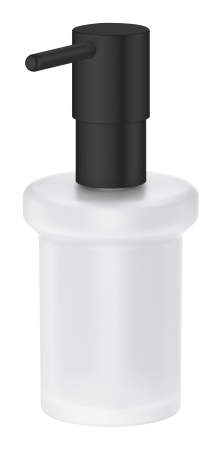 Dozator sapun Grohe 411882430, 144 mm, 126 mm, 2 orificii instalare, 160 volum ml, pe suport, sticla, metal, Negru [1]