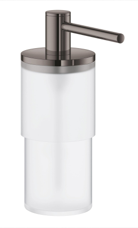 Accesorii baie - Dozator sapun lichid Grohe 40306A03, Atrio, 160 ml, sticla, metal, fara suport, lucios, grafit