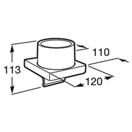 Dozator sapun Roca A817037CN0, Tempo, tip instalare pe perete, volum ml 180, numar orificii instalare 2, negru [3]