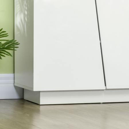  Dulap Alb 150×40×88 cm - 5 Niveluri & Polita Reglabila [8]