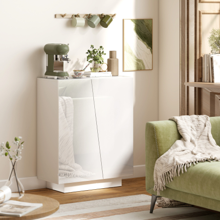  Dulap Alb 70×40×88 cm - Multifunctional cu Polita Reglabila [7]