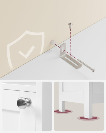 Dulap baie inalt si ingust cu lumina LED, rafturi reglabile, MDF lacuit, 30x30x170 cm, alb [3]