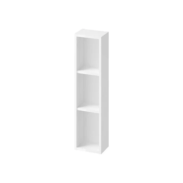 Mobilier pentru baie - Dulap baie suspendat fara usa alb Cersanit Larga 20 cm cu 3 rafturi