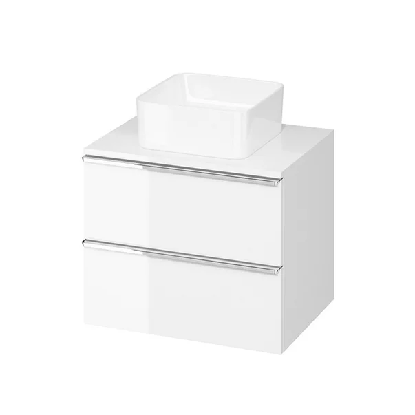 Baza lavoar - Dulap baza pentru lavoar suspendat alb Cersanit Virgo 60 cm