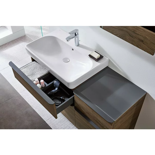 Dulap baza pentru lavoar suspendat Geberit Smyle Square 2 sertare 59 cm [5]