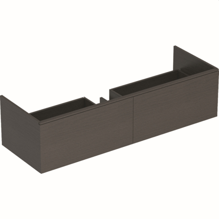 Baza lavoar - Dulap baza pentru lavoar suspendat Geberit Xeno2 gri 2 sertare 140 cm