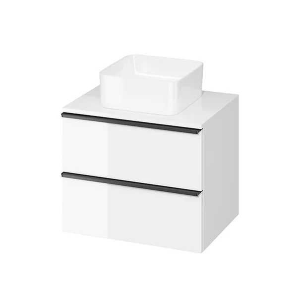 Baza lavoar - Dulap baza suspendat alb pentru lavoar pe blat Cersanit Virgo 60 cm