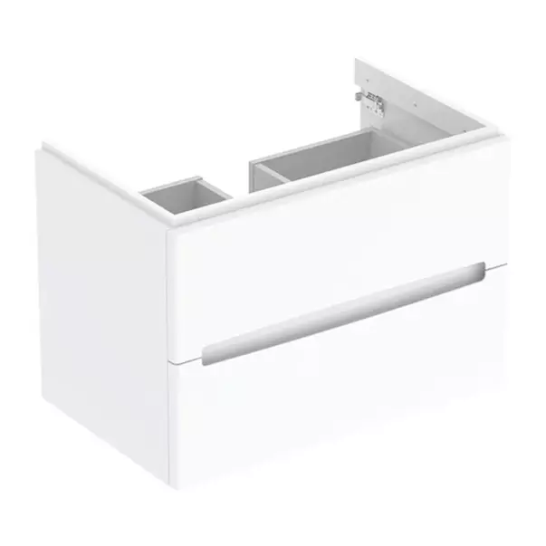 Baza lavoar - Dulap baza suspendat Geberit Modo 2 sertare alb lucios 80 cm