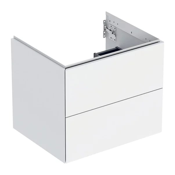 Baza lavoar - Dulap baza suspendat Geberit One alb mat 60 cm cu 2 sertare