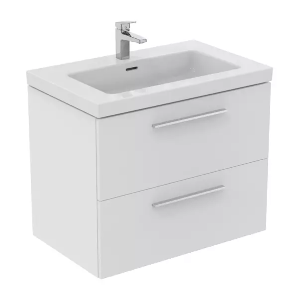 Dulap baza suspendat Ideal Standard i.life B alb mat 2 sertare 80 cm [8]