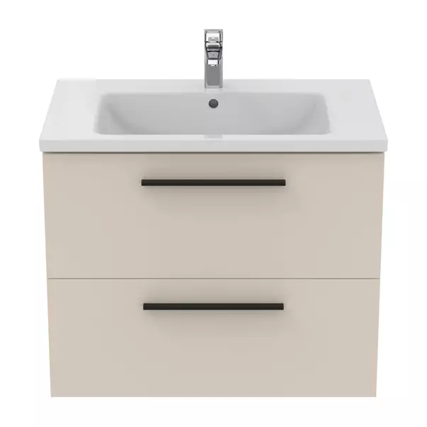 Dulap baza suspendat Ideal Standard i.life B bej nisipiu mat 2 sertare 80 cm [4]