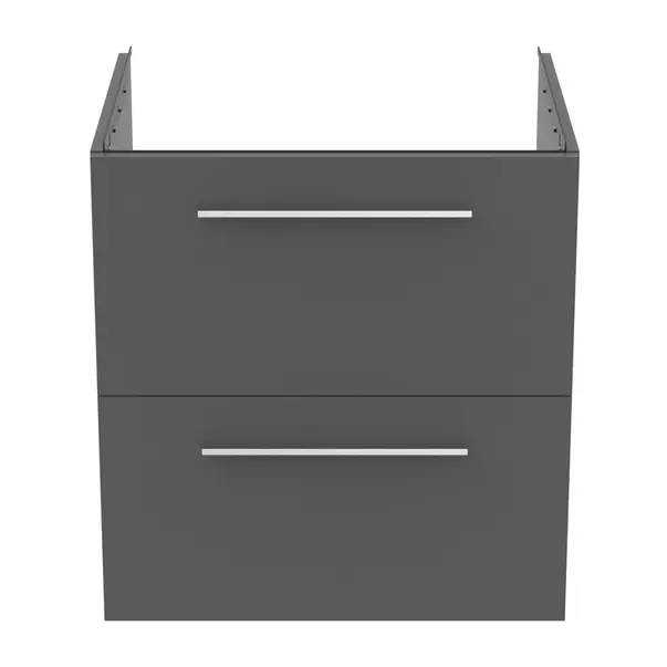Dulap baza suspendat Ideal Standard i.life B gri quartz mat 2 sertare 60 cm [10]