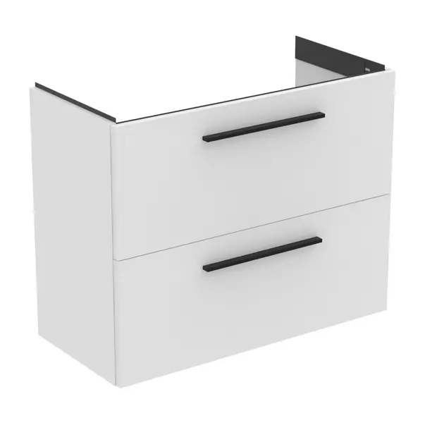 Baza lavoar - Dulap baza suspendat Ideal Standard i.life S 2 sertare alb mat 80 cm