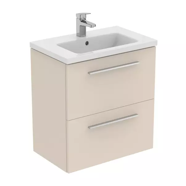 Dulap baza suspendat Ideal Standard i.life S 2 sertare bej - nisip 60 cm [7]