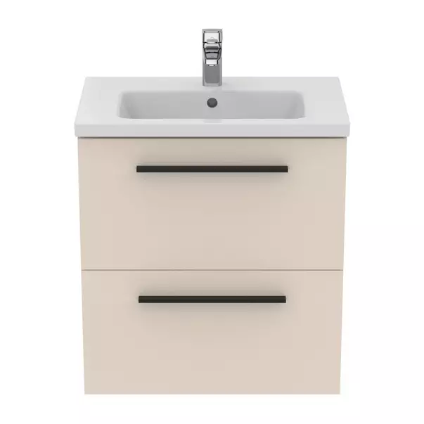 Baza lavoar - Dulap baza suspendat Ideal Standard i.life S 2 sertare bej - nisip 60 cm