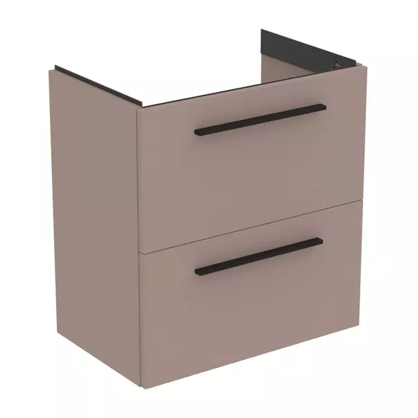 Baza lavoar - Dulap baza suspendat Ideal Standard i.life S 2 sertare gri - bej 60 cm