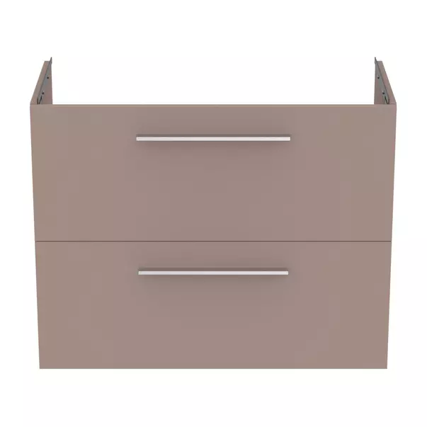 Dulap baza suspendat Ideal Standard i.life S 2 sertare gri - bej 80 cm [8]