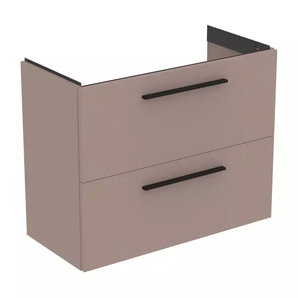 Baza lavoar - Dulap baza suspendat Ideal Standard i.life S 2 sertare gri - bej 80 cm