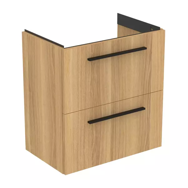 Baza lavoar - Dulap baza suspendat Ideal Standard i.life S 2 sertare stejar 60 cm