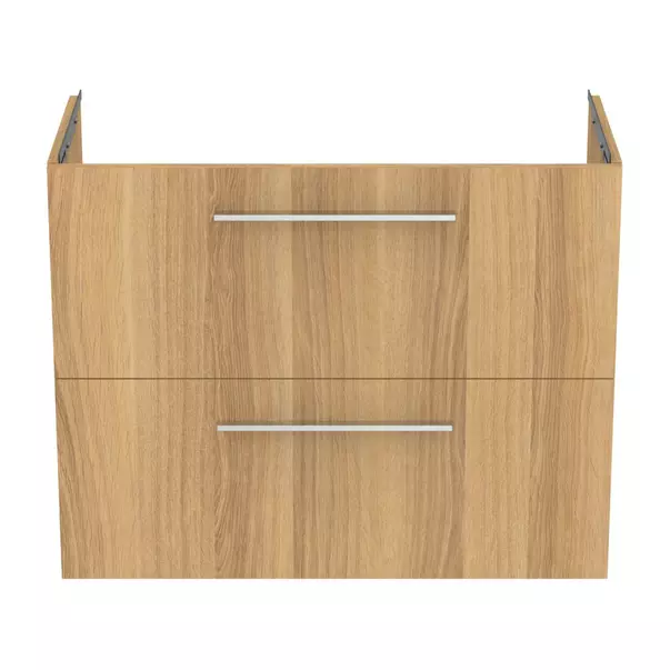 Dulap baza suspendat Ideal Standard i.life S 2 sertare stejar 80 cm [7]