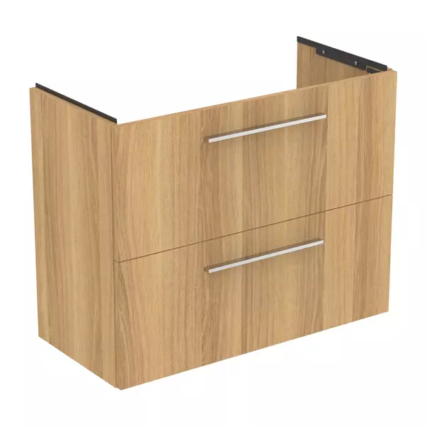 Dulap baza suspendat Ideal Standard i.life S 2 sertare stejar 80 cm [6]