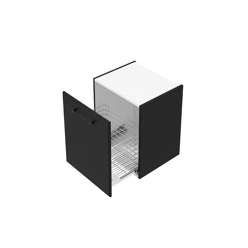 Dulap cabinet Defra More, 50 x 60 x 45 cm, sertar, mat, negru, 291-B-05002 [1]