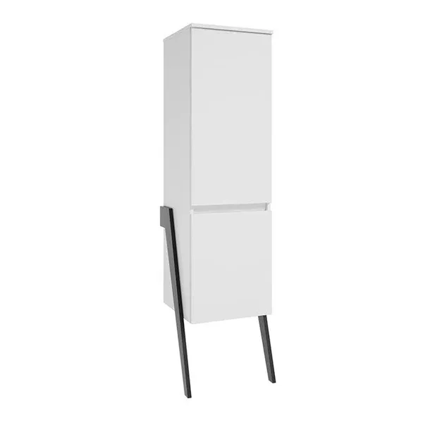 Mobilier pentru baie - Dulap coloana Defra, 163 x 44 x 40 cm, usa, lucios, alb, 215-C-04007