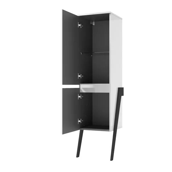 Dulap coloana Defra, 163 x 44 x 40 cm, usa, lucios, alb, 215-C-04007 [1]