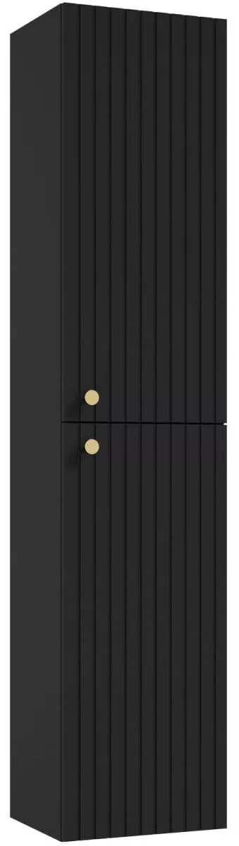 Mobilier pentru baie - Dulap coloana Defra Fuego, 170 x 37 x 31 cm, usa, mat, negru, 001-C-03703