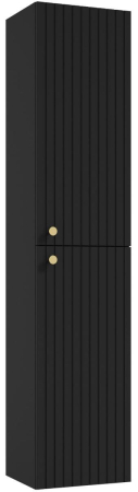 Baie - Dulap coloana Defra Fuego, 170 x 37 x 31 cm, usa, mat, negru, 001-C-03703