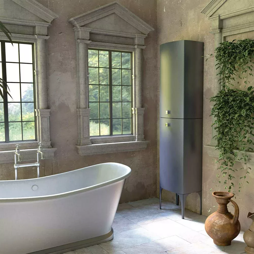 Dulap coloana Oristo Louis, 170 x 47 x 32 cm, usa, lucios, negru, 50-SB2D-47-7 [3]