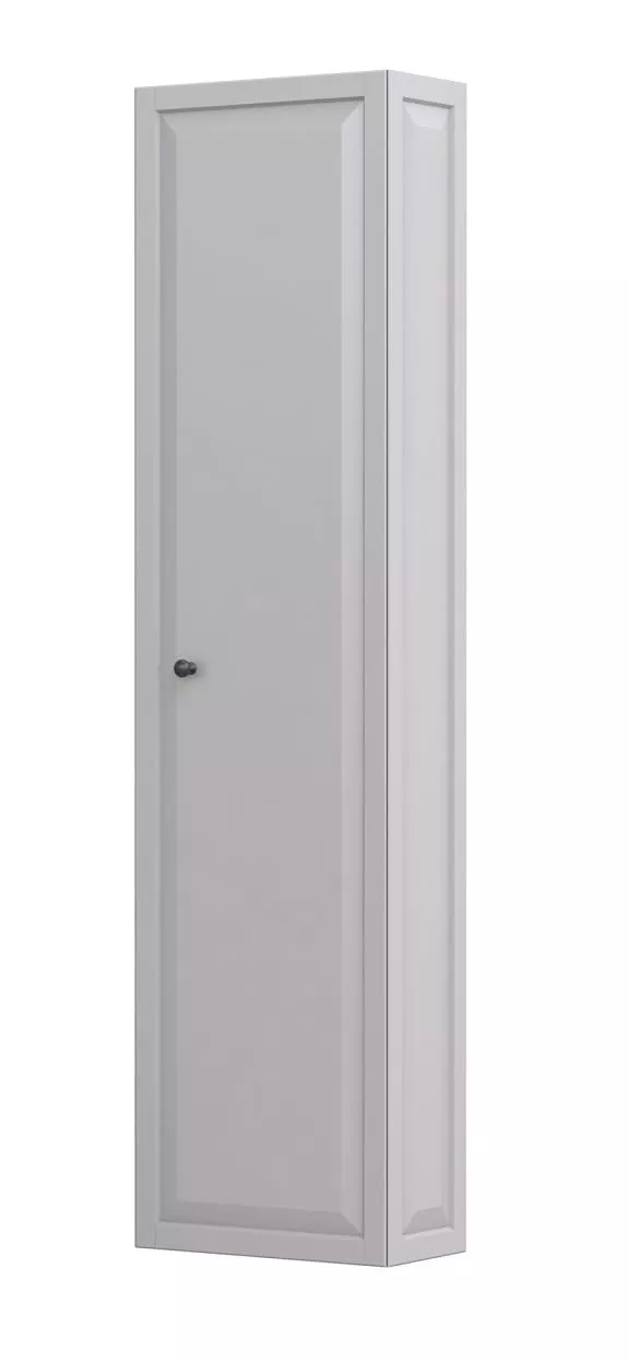 Mobilier pentru baie - Dulap coloana Oristo Siena, 170 x 40 x 17 cm, usa, mat, gri, 45-SB1D-40-12