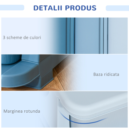  dulap cu 3 sertare, din plastic, 37x37x56.5 [4]