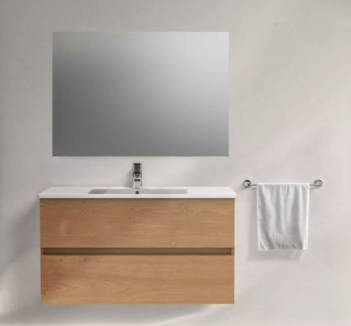 Dulap cu lavoar Ideal Standard Eurovit, suspendat 70 x 45 x 55 cm, sertar, mat, maro, R0573Y8 [1]