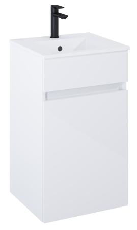Baie - Dulap cu lavoar Roca A852501806, lavoar N-Cube, montaj pe perete, lavoar inclus, tip deschidere maner, tip maner cantuit
