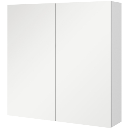 Baie -  Dulap cu Oglinda pentru Baie cu 2 Usi Soft Close, 60x15x60 cm, Rafturi Reglabile, Dulap Suspendat Spatiu Economic, Alb Lucios