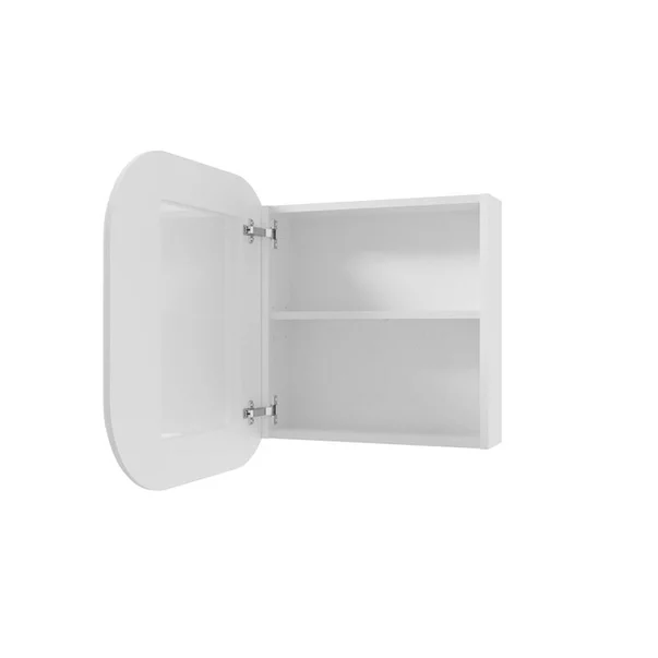 Mobilier pentru baie - Dulap cu oglinda suspendat alb mat Defra MO-RE 60 cm cu o usa