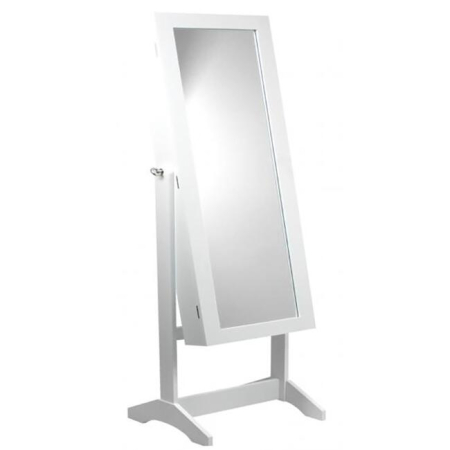 Dulap de toaleta cu oglinda si spatiu de depozitare bijuterii, 35x120cm, alb [4]