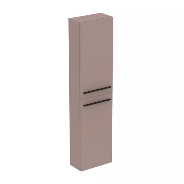 Mobilier pentru baie - Dulap inalt suspendat Ideal Standard i.life S finisaj gri - bej 40 cm 2 usi