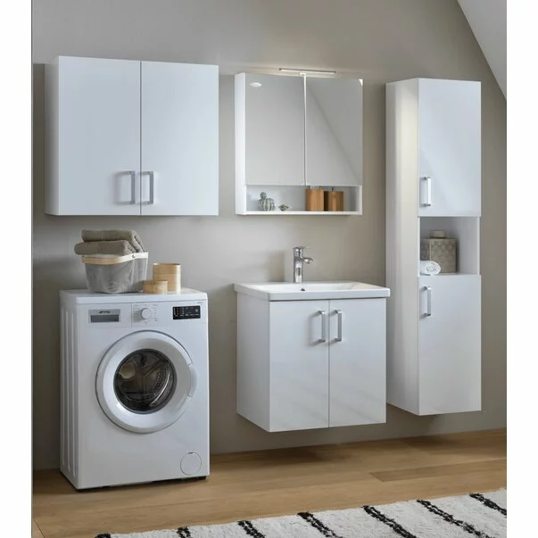 Dulap inalt suspendat KolpaSan Evelin mdf alb 170x37 cm [2]