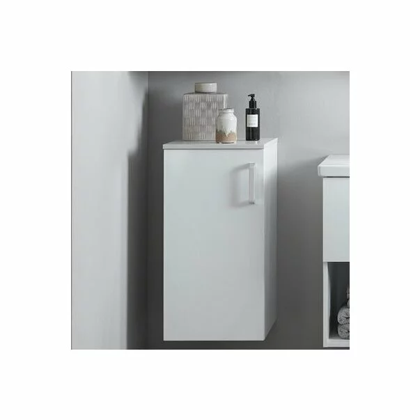 Baie - Dulap mediu suspendat KolpaSan Evelin mdf alb 70x37 cm