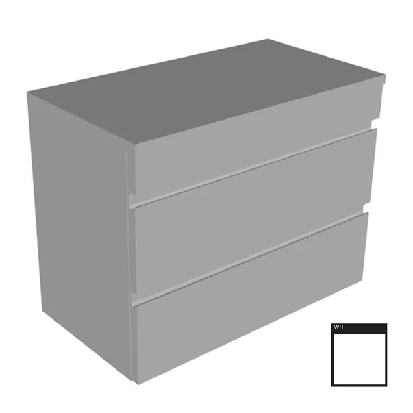 Dulap mediu suspendat KolpaSan Naomi slim alb 2 sertare 60 cm [1]