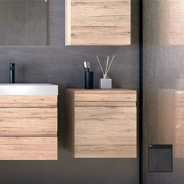 Dulap mediu suspendat KolpaSan Naomi slim gri antracit 1 sertar 40 cm [1]