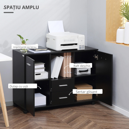  Dulap Mobil pentru Birou - 4 Roti [4]