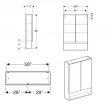 Dulap oglinda Geberit Selnova Square, suspendat, 85 x 59 x 18 cm, lucios, alb, 501.264.00.1 [4]