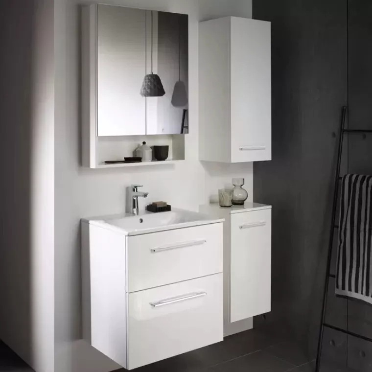 Dulap oglinda Geberit Selnova Square, suspendat, 85 x 59 x 18 cm, lucios, alb, 501.264.00.1 [3]