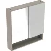 Mobilier pentru baie - Dulap oglinda Geberit Selnova Square, suspendat, 85 x 59 x 18 cm, maro, 501.267.00.1