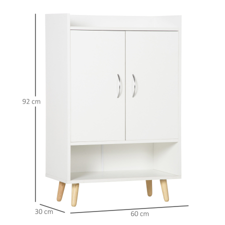  Dulap Pantofar Compact Alb pentru Hol [2]