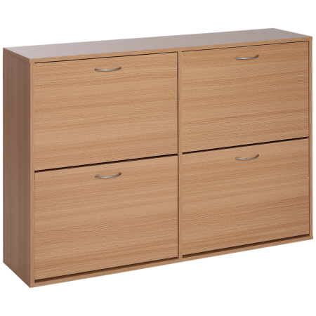 Living & hol -  Dulap Pantofi Lemn 120×24×81 cm - 24 Perechi, Hol sau Dormitor