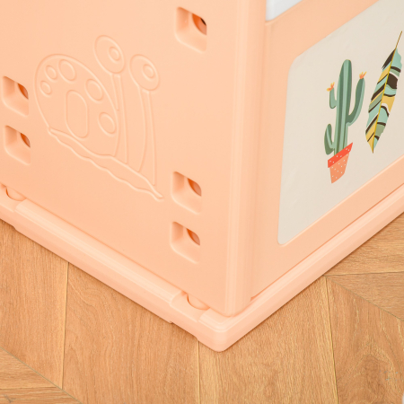  Dulap pentru Camera copiilor cu Mobila pentru Jucarii cu Cuier pentru Haine din PE Portocaliu [8]